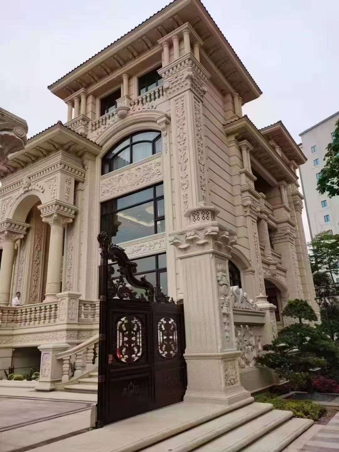 郑州黄金麻别墅外墙异形定制