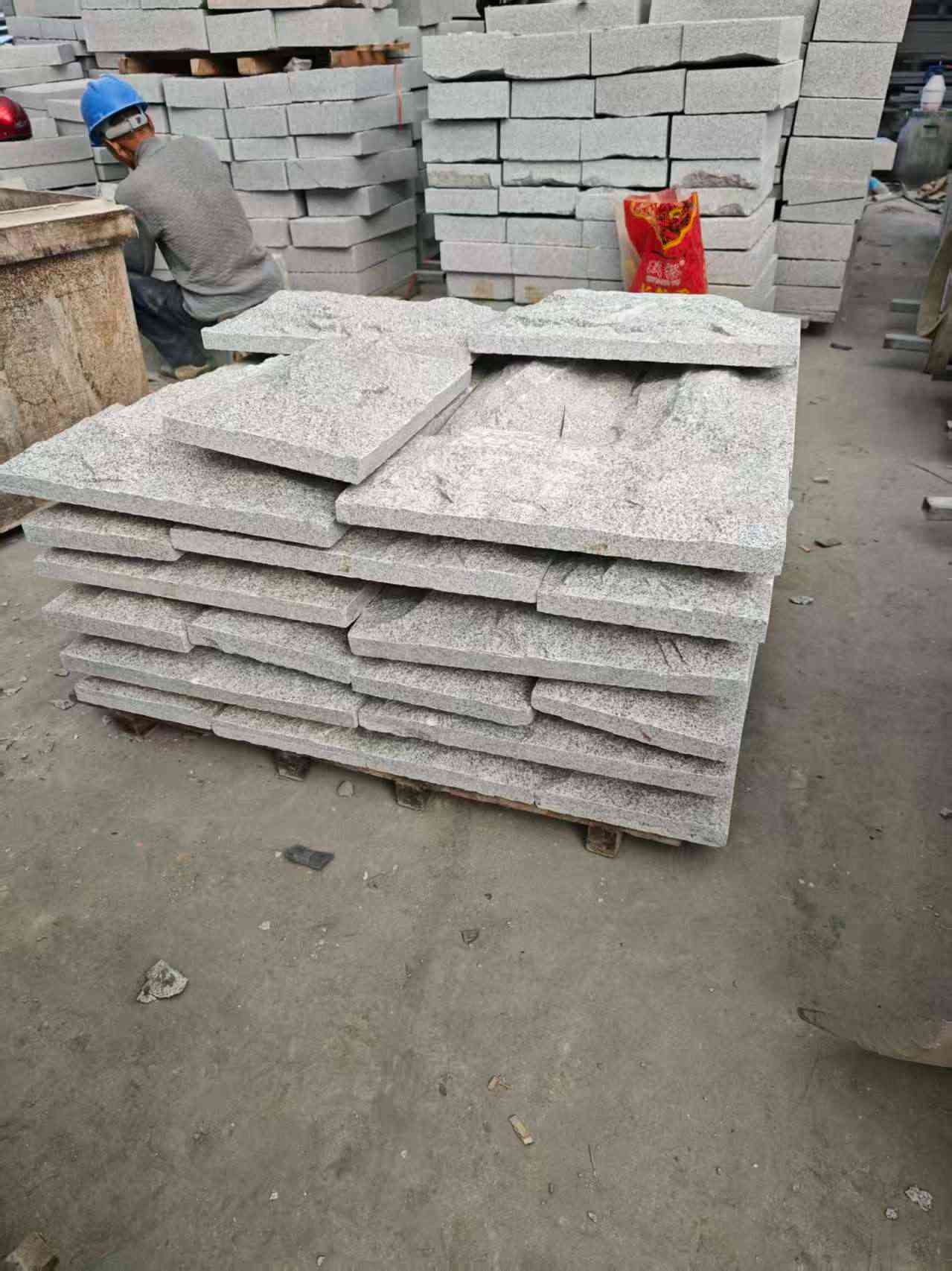 郑州芝麻白蘑菇石，自然面